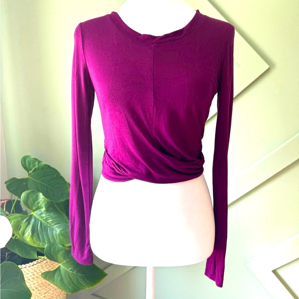 Crop long sleeve top size S by Alternative apparel